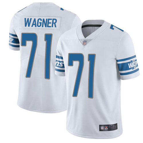 Detroit Lions Limited White Men Ricky Wagner Road Jersey NFL Football #71 Vapor Untouchable